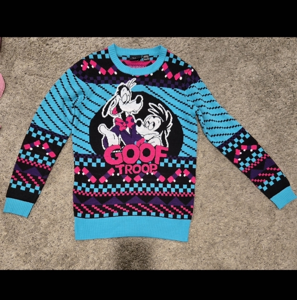 Disney Goof Troop Blue Kids Sweater
